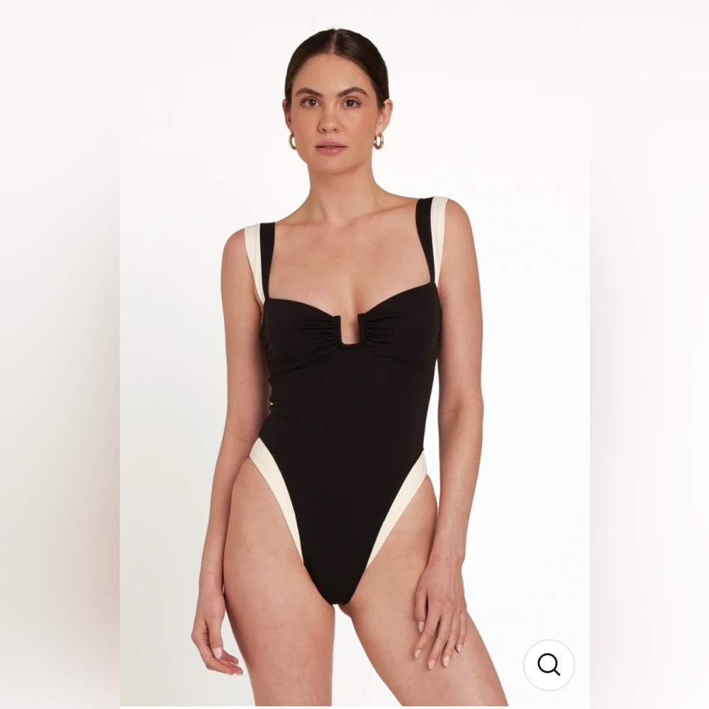 NWT Away That Day Cannes One Piece - Black/Ivory PYRATEX® size Large
